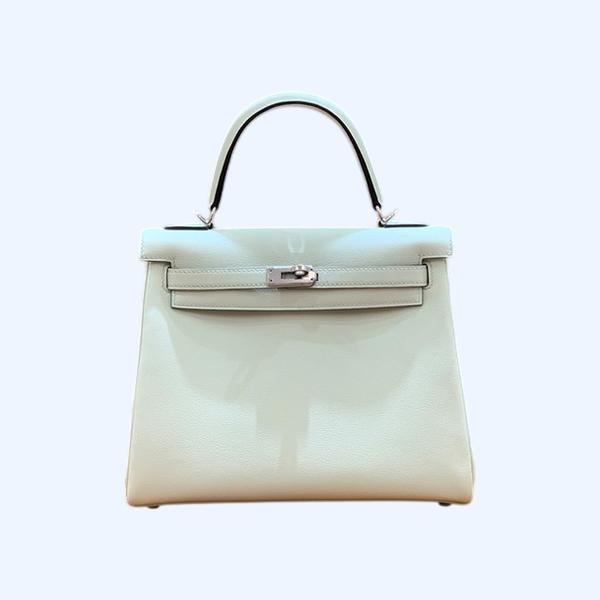 에르메스 켈리 25 르투르네 스위프트 버블 그린 실버 버클
