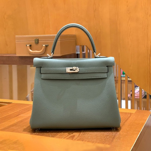 에르메스 켈리 25 르투르네 아몬드 그린 실버 하드웨어