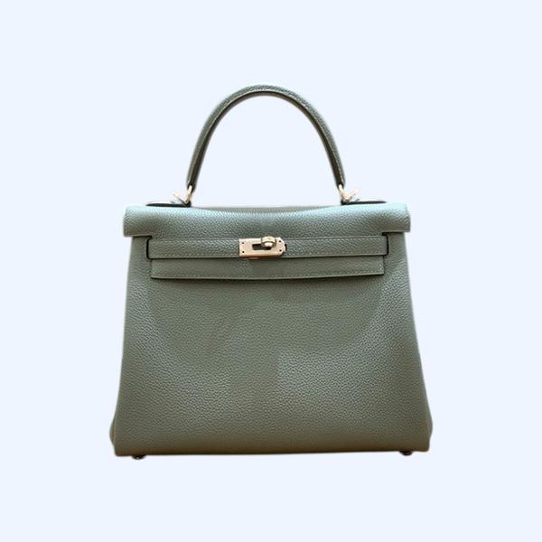 에르메스 켈리 25 르투르네 아몬드 그린 실버 하드웨어