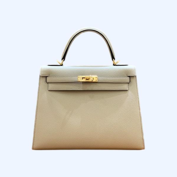 에르메스 켈리 25 셀리에 트렌치 골드 하드웨어