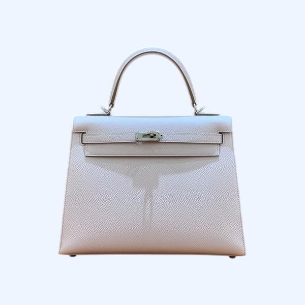 에르메스 켈리 25 셀리에 판타지 퍼프 실버 하드웨어