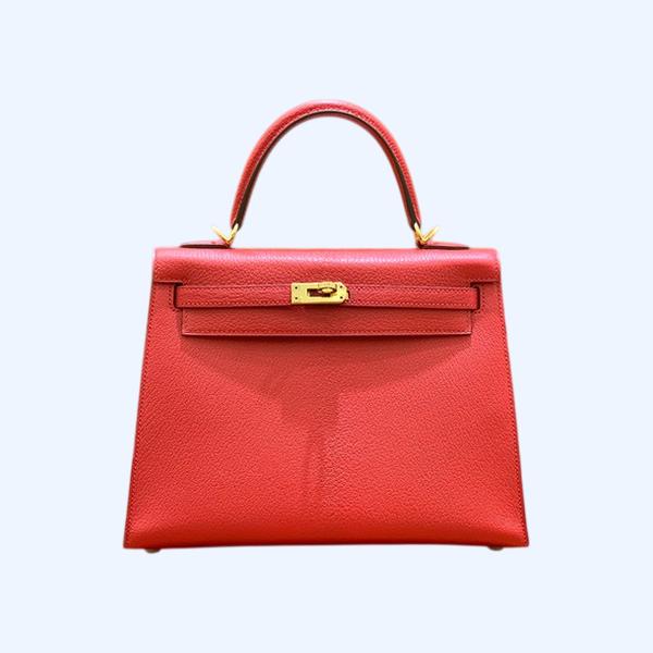 에르메스 켈리 25 셀리에 하트 레드 골드 하드웨어