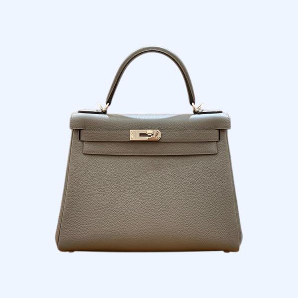 에르메스 켈리 28 르투르네 퓨터 그레이 실버 하드웨어