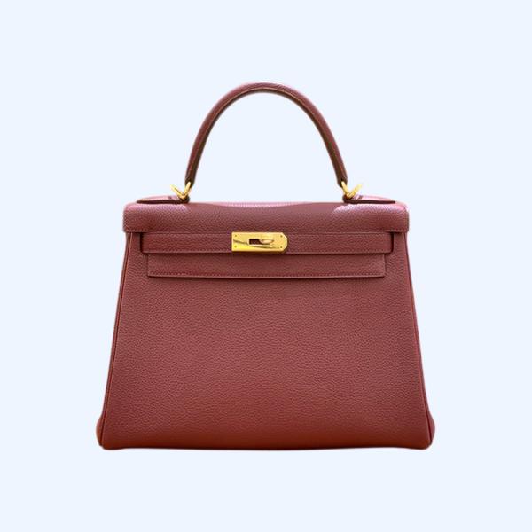 에르메스 켈리 28 르투르네 석류 레드 골드 하드웨어