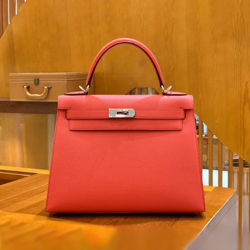 에르메스 켈리 28 셀리에 텍사스 핑크 실버 하드웨어