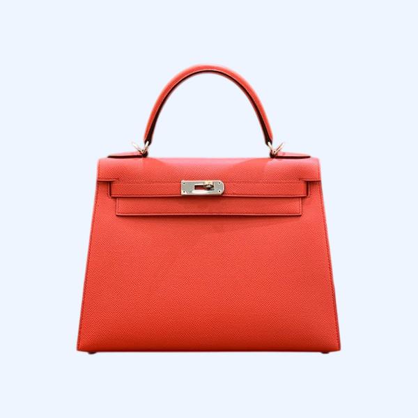 에르메스 켈리 28 셀리에 텍사스 핑크 실버 하드웨어