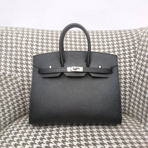 에르메스 버킨 25 셀리에 블랙 실버 하드웨어