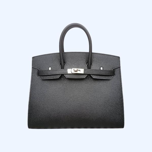 에르메스 버킨 25 셀리에 블랙 실버 하드웨어