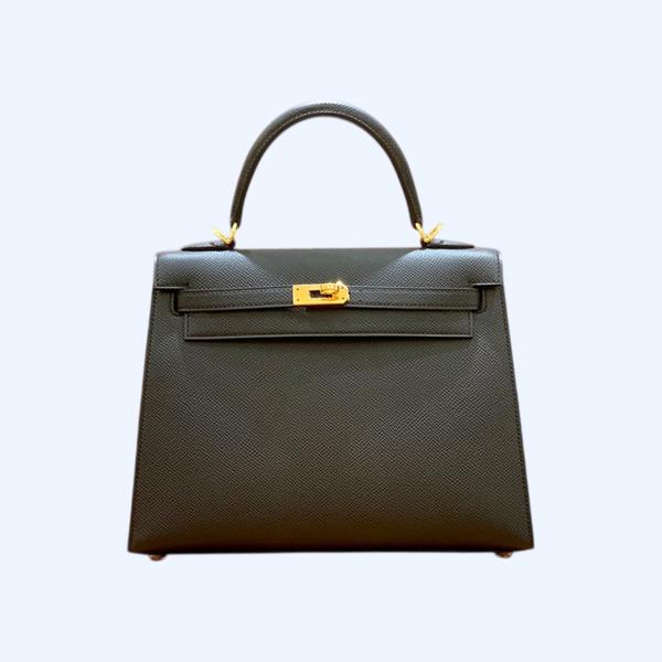에르메스 켈리 25 셀리에 블랙 골드 하드웨어