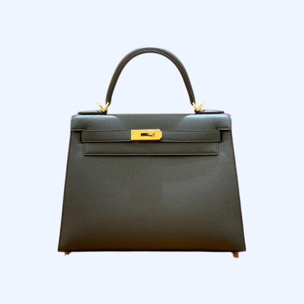 에르메스 켈리 28 셀리에 블랙 골드 하드웨어