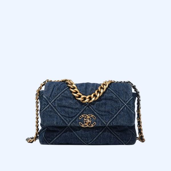 샤넬 19백 미디엄(스몰) 골드 체인