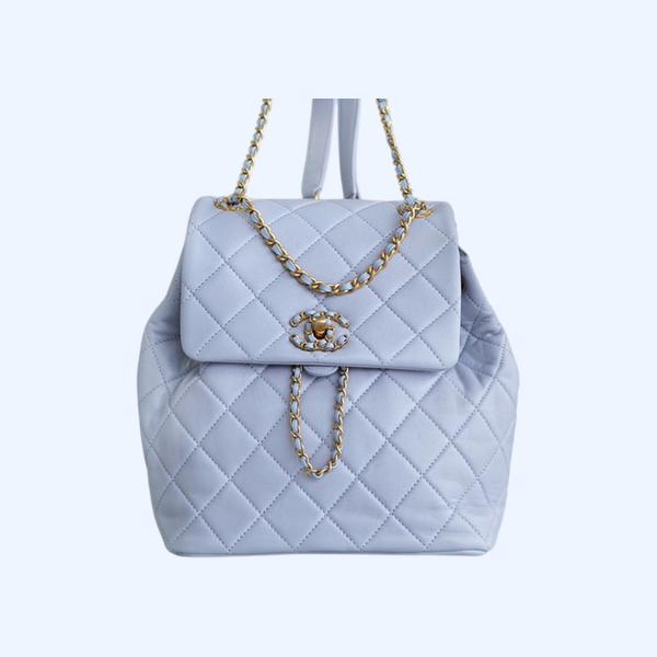 샤넬 19 백팩 샤이니 램스킨 