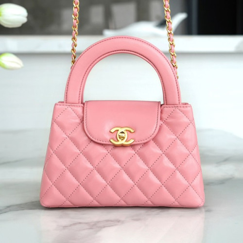 샤넬 23FW 켈리백 미니 핑크 금장 AS4416