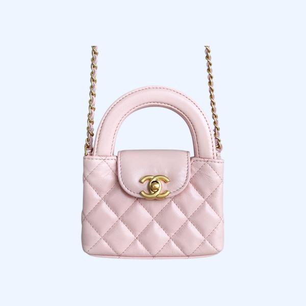 샤넬 23FW 켈리백 미니 핑크 금장 AS4416