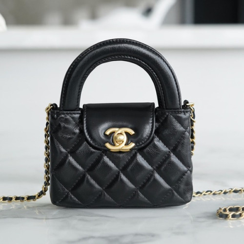 샤넬 퀄팅 켈리백 미니 블랙