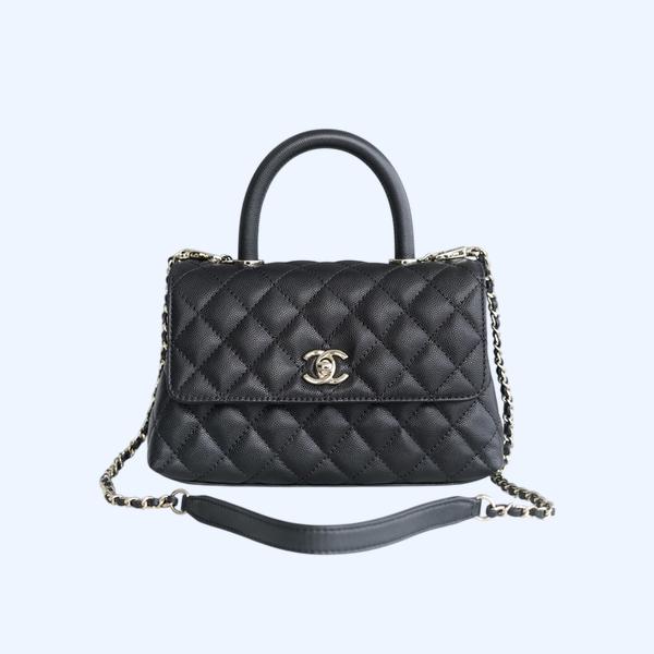 샤넬 코코핸들 블랙 스몰 캐비어