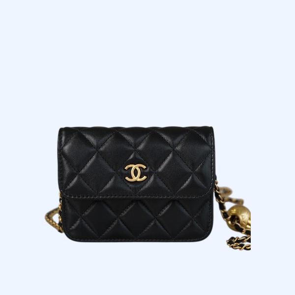 샤넬 WOC 골드볼 퀼팅 체인 미니백
