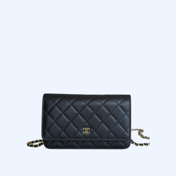 샤넬 클래식 WOC 블랙 금장 캐비어