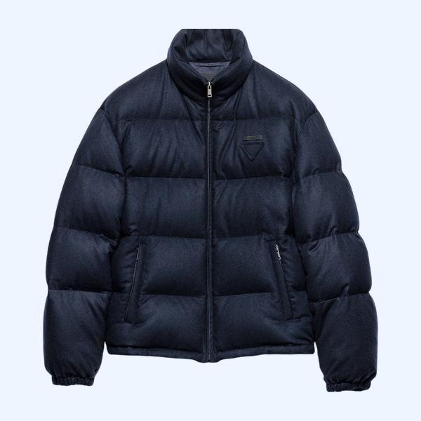 중량 캐시미어 다운 재킷