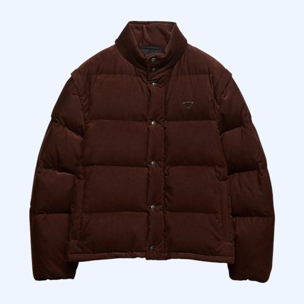 중량 코듀로이 다운 재킷