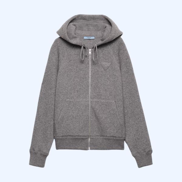 캐시미어 후드 가디건