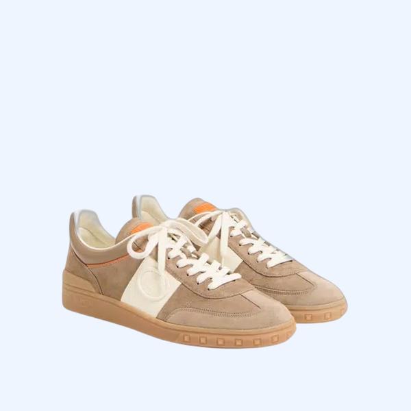 업빌리지 스플릿 가죽 & 나파 송아지 가죽 로우탑 스니커즈