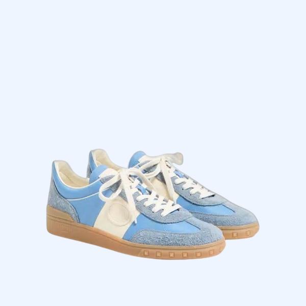 업빌리지 스플릿 가죽 & 나파 송아지 가죽 로우탑 스니커즈