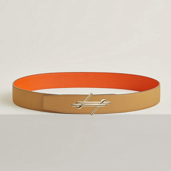 H Noue 벨트 버클 & 리버서블 가죽 스트랩 38mm 