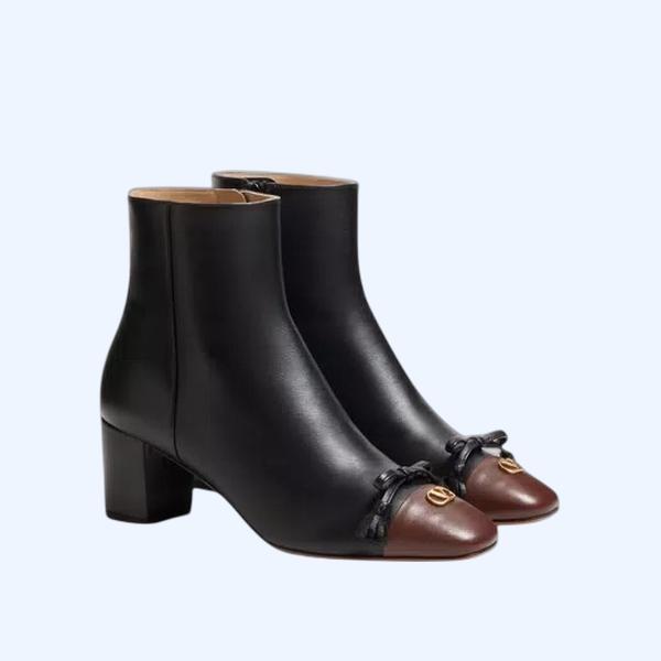 발레 뒤 루아 키드스킨 레더 앵클 부츠 60MM