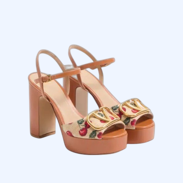 브이로고 시그니처 체리픽 플랫폼 샌들 115MM