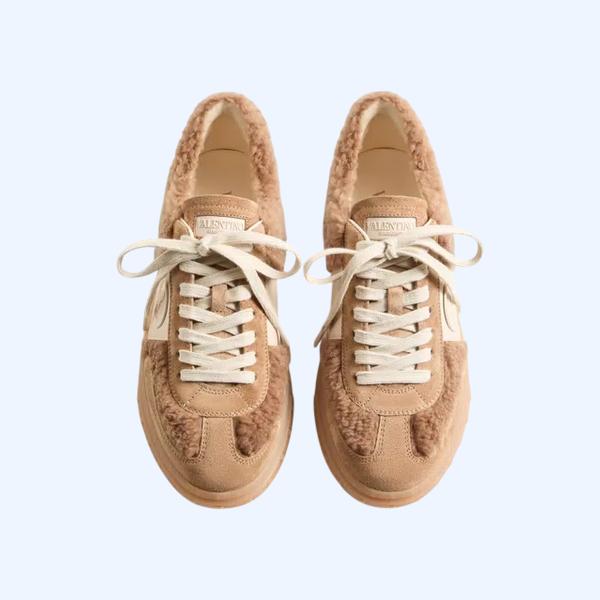 업빌리지 울 & 크러스트 레더 스니커즈