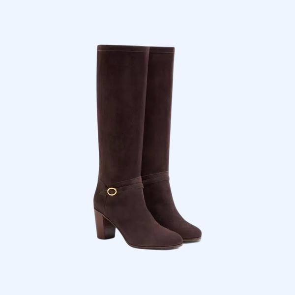 패티 크러스트 레더 부츠 75MM