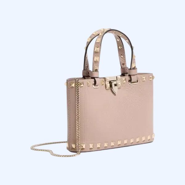 락스터드 그레이니 카프스킨 미니 쇼퍼 백