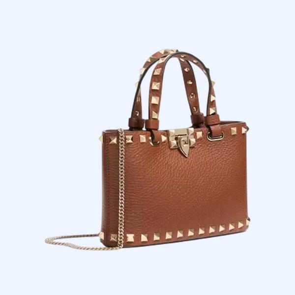 락스터드 그레이니 카프스킨 미니 쇼퍼 백