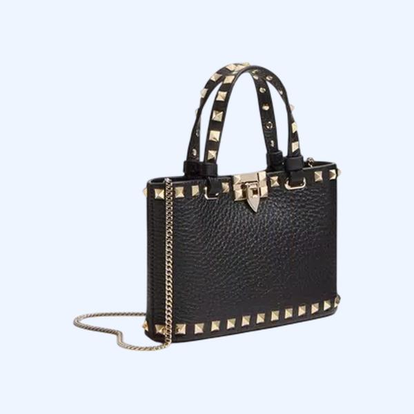 락스터드 그레이니 카프스킨 미니 쇼퍼 백