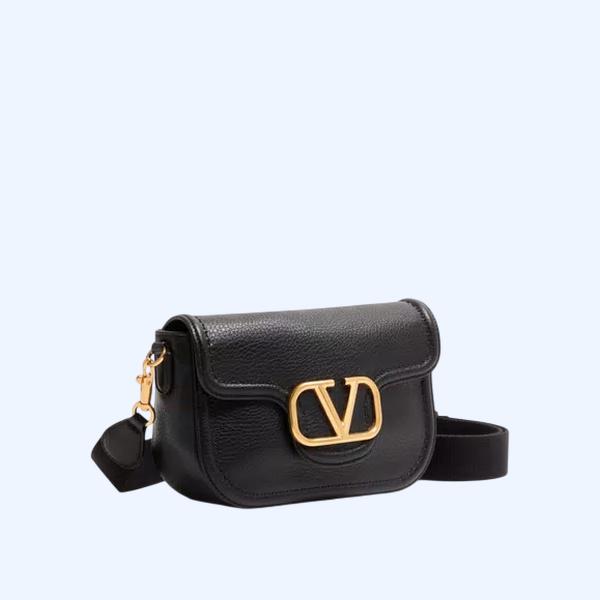 로코 소프트 그레이니 카프스킨 숄더백