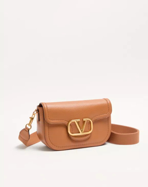 로코 소프트 그레이니 카프스킨 숄더백