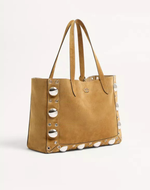 발렌티노 가라바니 넬코트 스웨이드 미디엄 쇼퍼 백