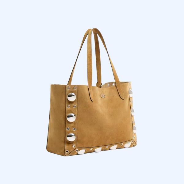 발렌티노 가라바니 넬코트 스웨이드 미디엄 쇼퍼 백