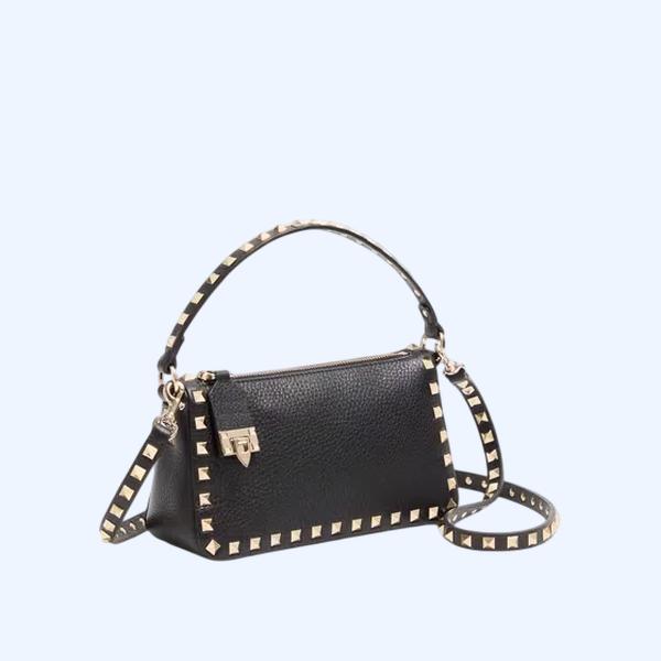 스터드 그레인 카프스킨 스몰 크로스바디 백