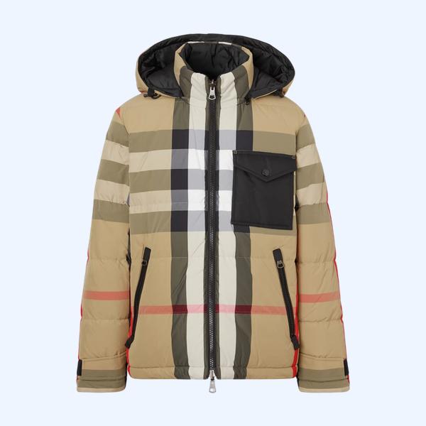 리버시블 체크 퍼퍼 재킷