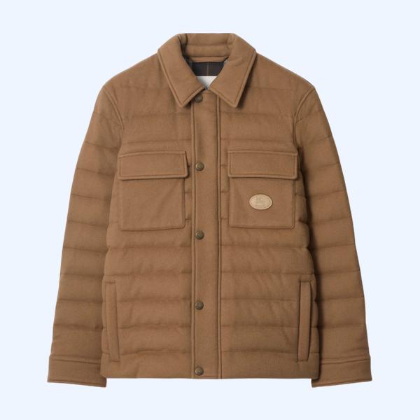 캐시미어 패딩 오버셔츠