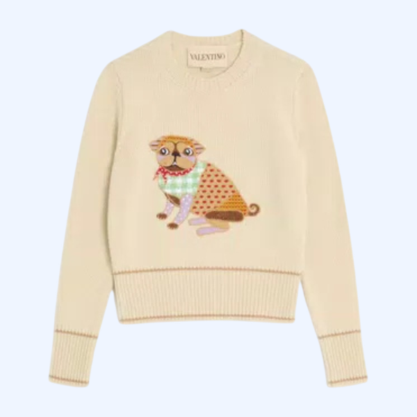 르 쉬앙 드 라 메종 자수 스웨터