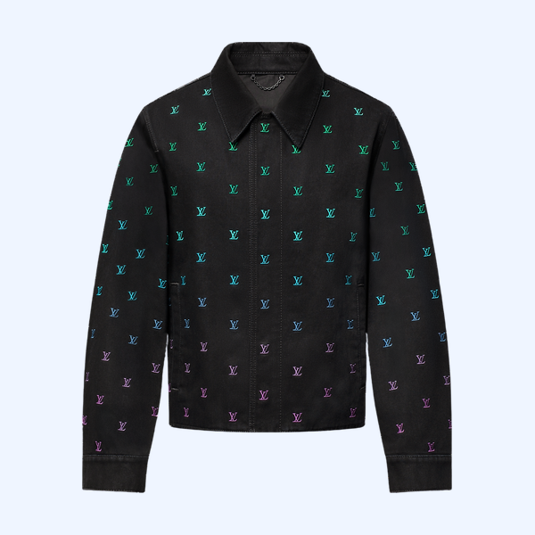 LV 블라종 그라디언트 엠브로이더드 데님 코치 재킷