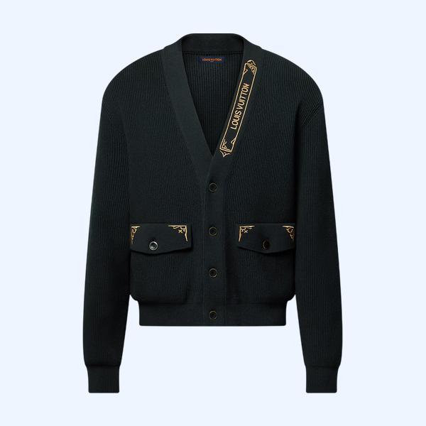 엠브로이더드 시그니처 가디건