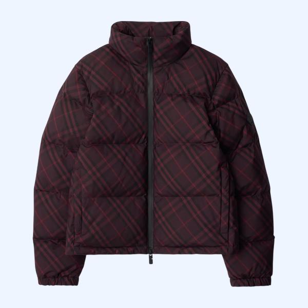 앰블사이드 체크 퍼퍼 재킷