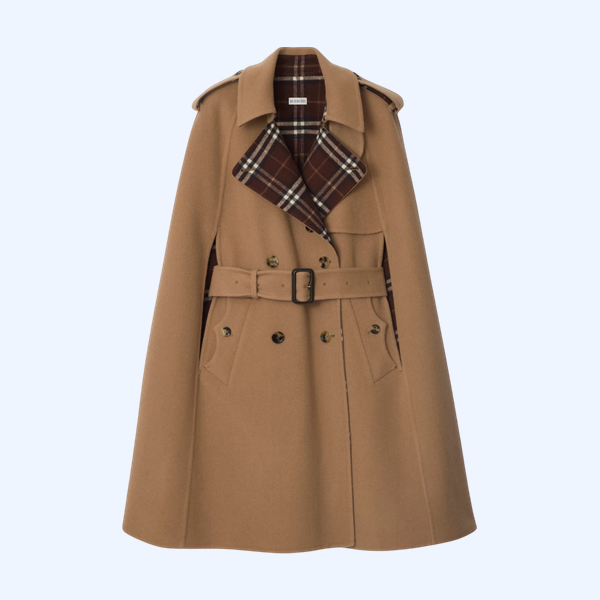 울 벨몬트 트렌치 케이프