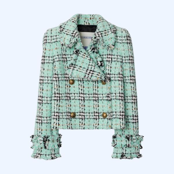 체크 부클레 재킷