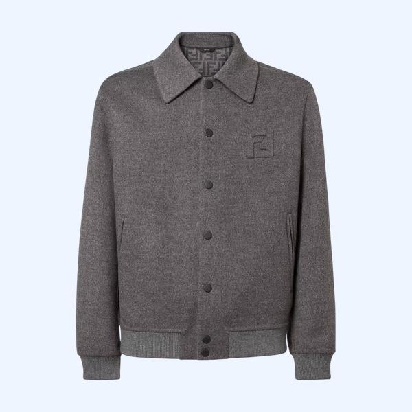 그레이 울 블루종