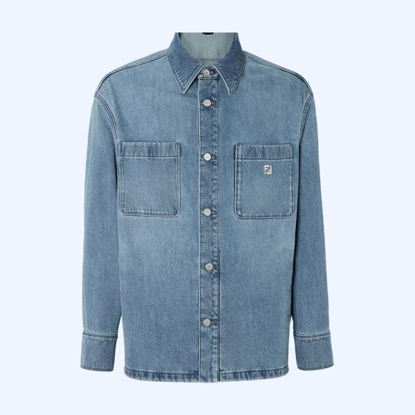 라이트 블루 데님 셔츠